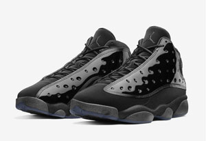 AJ13全黑配色发售信息 AJ13“Cap and Gown” 实物赏析