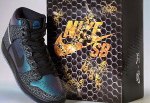 耐克dunk SB全明星配色礼盒发售信息 Black Sheep x Nike SB Dunk High“Black Hornet”实物细节赏析